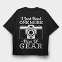 Camera Gear Photographer, Tricou Oversize Barbati (Unisex)