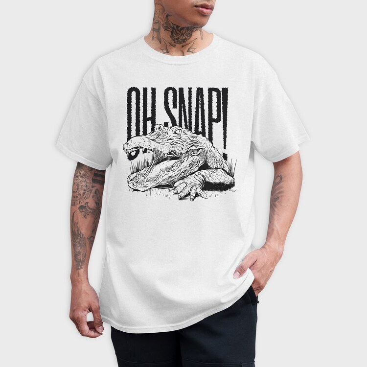 Aligator Oh Snap, Tricou Barbati (Unisex)