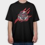 Motor Detail Red Car, Tricou Oversize Barbati (Unisex)
