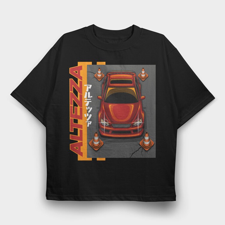 Altezza Cones Red Japanese, Tricou Oversize Barbati (Unisex)