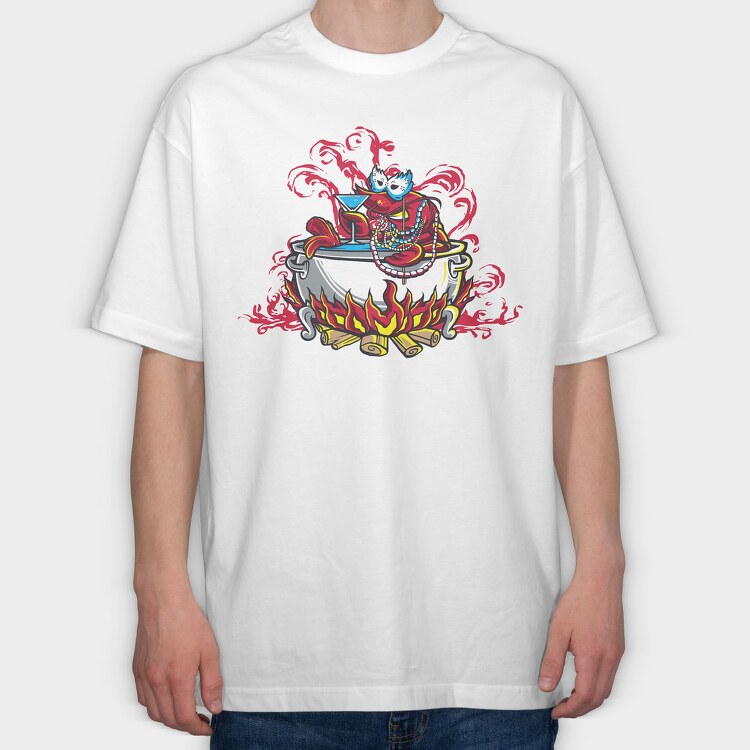Cauldron Of Flames, Tricou Oversize Barbati (Unisex)