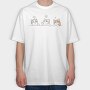 Cat Talk Chat, Tricou Oversize Barbati (Unisex)