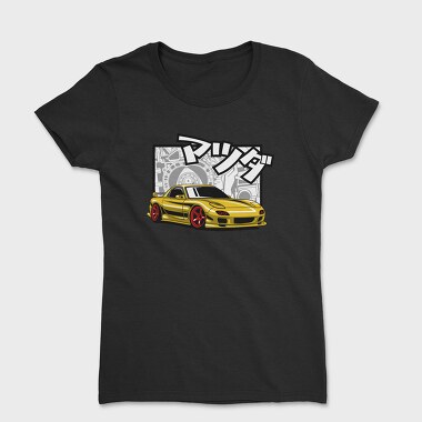 Mazda Rx7 Jdm Gold Fast Metallic, Tricou Femei