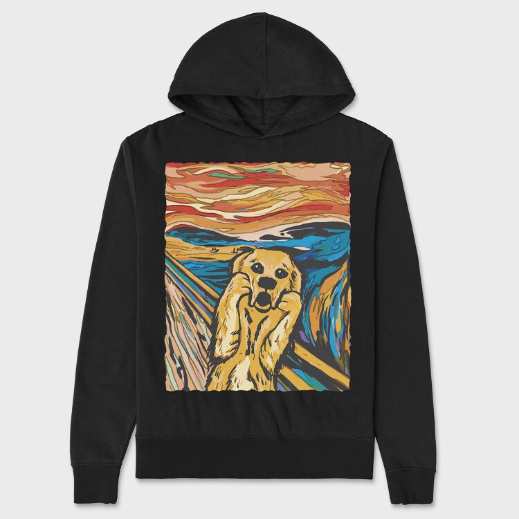 Dog Scream, Hanorac Oversize Barbati (Unisex)