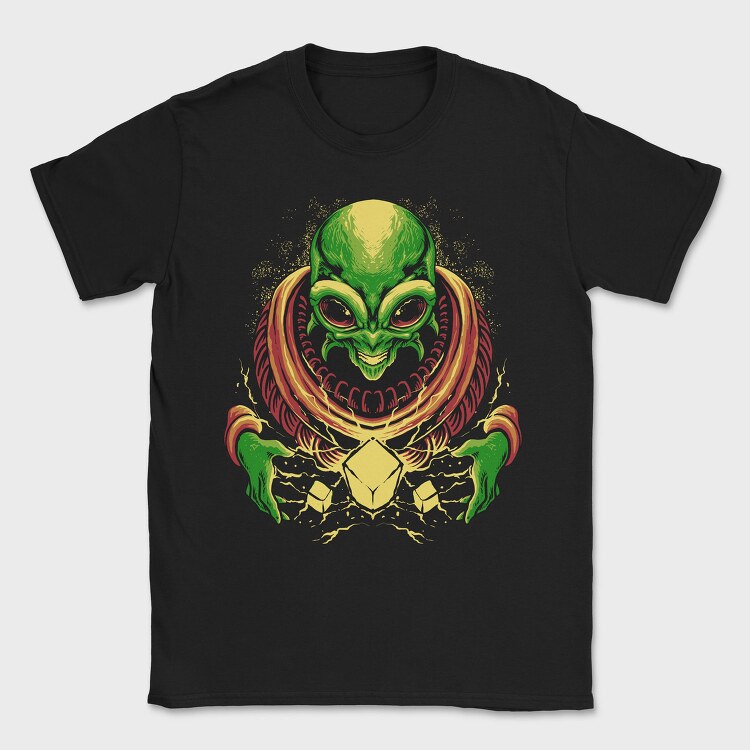 Alien Grin, Tricou Barbati (Unisex)