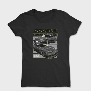 Double Trouble Nissan 240Sx Stance Fast, Tricou Femei