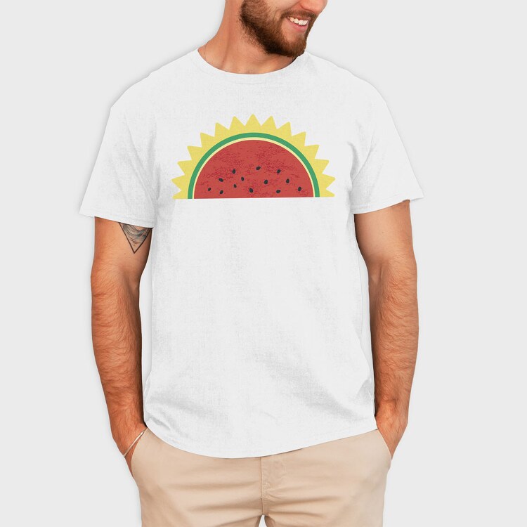 Sun Watermelon, Tricou Barbati (Unisex)
