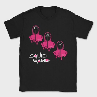 Pink Hooded Figure, Tricou Barbati (Unisex)
