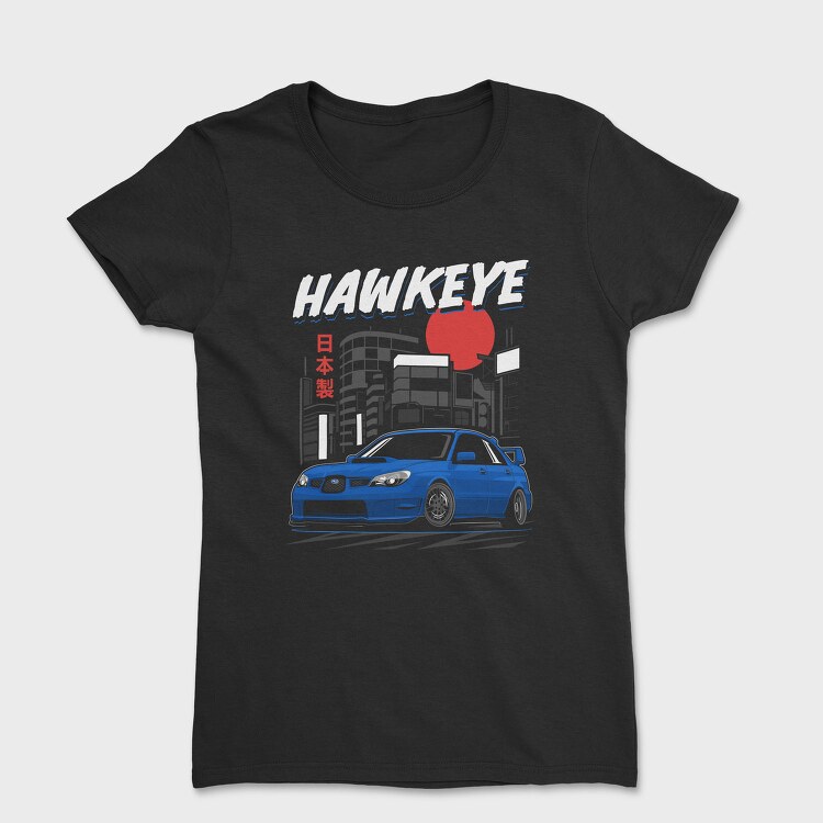 Jdm Subaru Wrx Stance Red Skyline, Tricou Femei