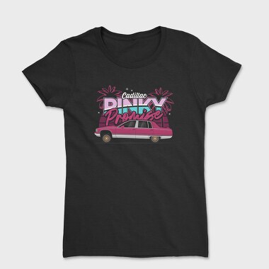 Pink Car Promise Palm Ocean, Tricou Femei