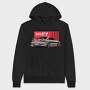 Silvia Japanese Red Flames, Hanorac Oversize Barbati (Unisex)