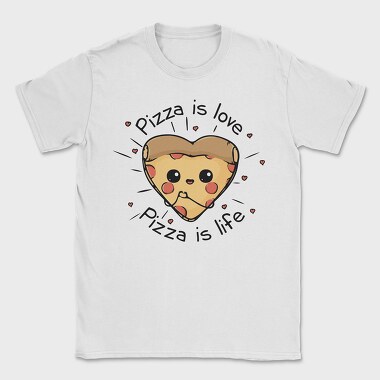 Pizza Love Slice, Tricou Barbati (Unisex)