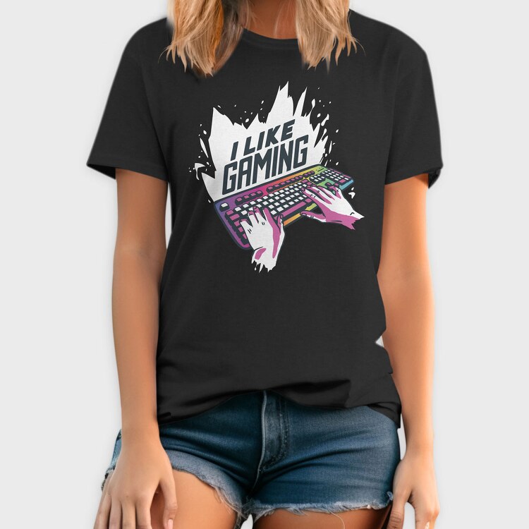 I Like Gaming Keyboard, Tricou Barbati (Unisex)