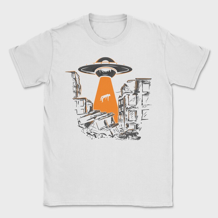 Alien Invasion, Tricou Barbati (Unisex)