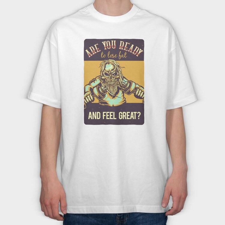Bodybuilder Challenge, Tricou Oversize Barbati (Unisex)