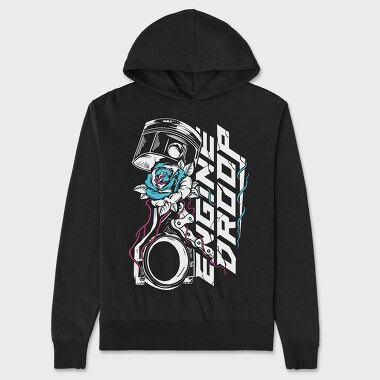 Engine Drop, Hanorac Oversize Barbati (Unisex)