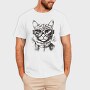 Cat Galsses Draw, Tricou Barbati (Unisex)