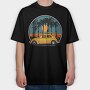 Beach Bug Surf, Tricou Oversize Barbati (Unisex)