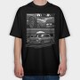 Skyline Gray, Tricou Oversize Barbati (Unisex)