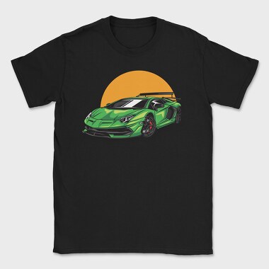 Lambo Sunset, Tricou Barbati (Unisex)