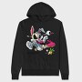 Bunny Punch Vibes, Hanorac Oversize Barbati (Unisex)