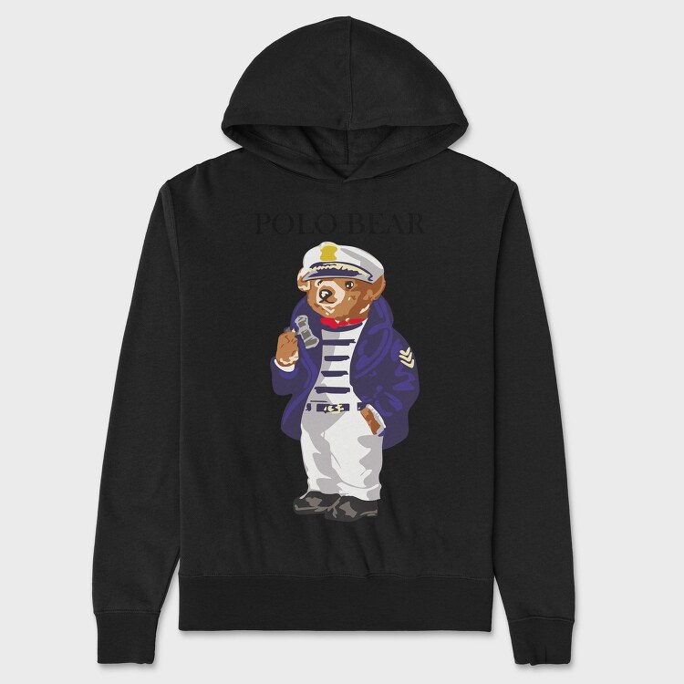 Captain Bears Captain, Hanorac Oversize Barbati (Unisex)