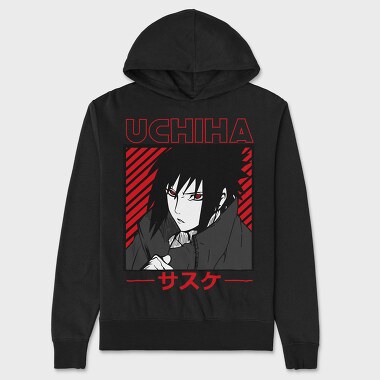 Uchiha Red Eyes, Hanorac Oversize Barbati (Unisex)