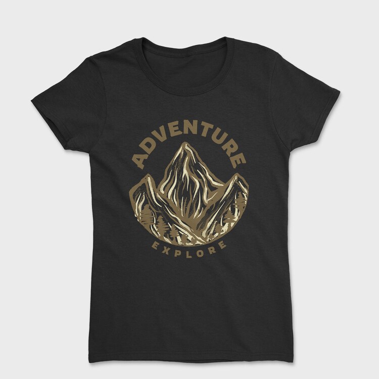 Adventure Explore Mountain, Tricou Femei