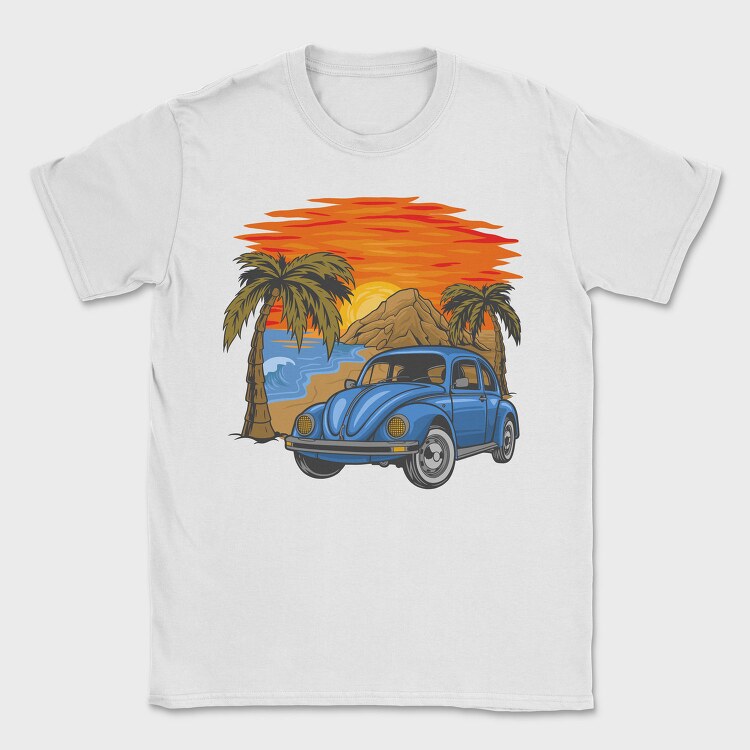 Beetle Beach Sunset, Tricou Barbati (Unisex)