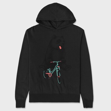 Bear Bike Ride, Hanorac Oversize Barbati (Unisex)