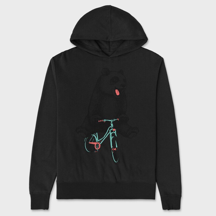 Bear Bike Ride, Hanorac Oversize Barbati (Unisex)