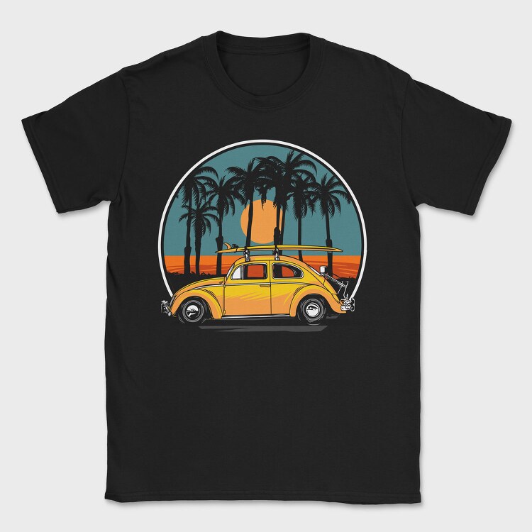 Beach Bug Surf, Tricou Barbati (Unisex)