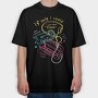 Cassette Time Rewind, Tricou Oversize Barbati (Unisex)