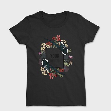 Bird Bloom Frame, Tricou Femei