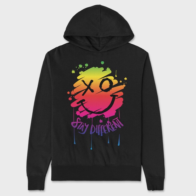 Color Splash Vibe, Hanorac Oversize Barbati (Unisex)