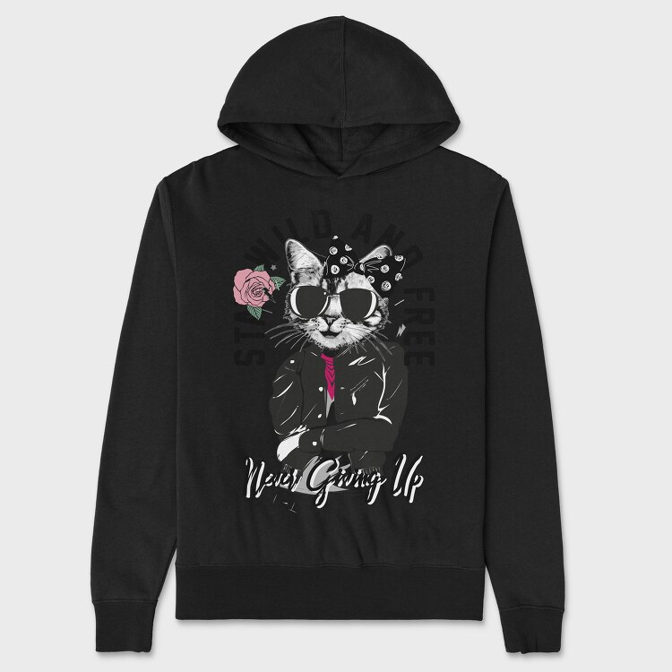 Cool Cat Boss, Hanorac Oversize Barbati (Unisex)
