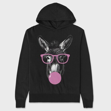 Donkey Monochrome Bubblegum, Hanorac Oversize Barbati (Unisex)