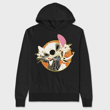 Pirate Cat Crown, Hanorac Oversize Barbati (Unisex)