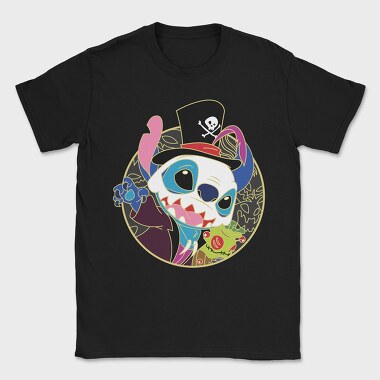 Pirate Pup Skull, Tricou Barbati (Unisex)