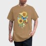 Sunflower Butterfly, Tricou Barbati (Unisex)
