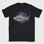 Flaming Shark Attack, Tricou Barbati (Unisex)