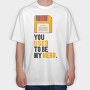 Floppy Disk Nostalgia, Tricou Oversize Barbati (Unisex)