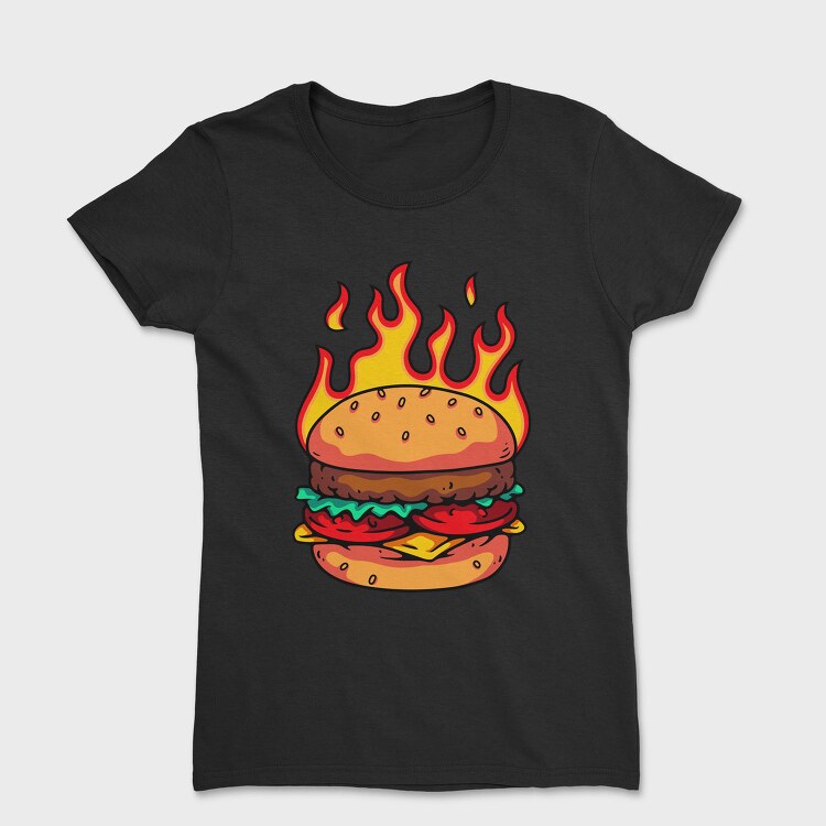 Flaming Burger Feast, Tricou Femei