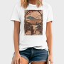 Cat Sitting Traditional Japanese, Tricou Barbati (Unisex)