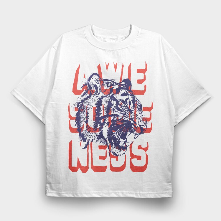 Awesome Beast Vibes, Tricou Oversize Barbati (Unisex)