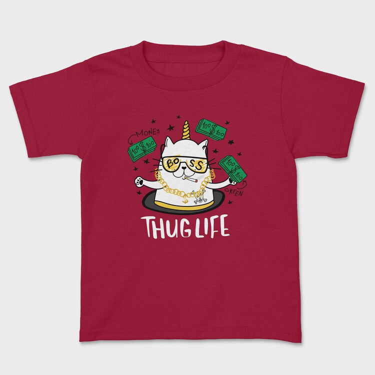 Cat Boss Life, Tricou Copii