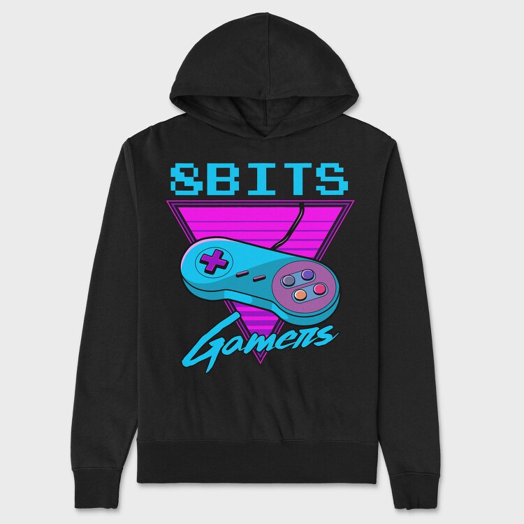 8Bits Gamers, Hanorac Oversize Barbati (Unisex)