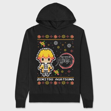 Pixelated Snowflake, Hanorac Oversize Barbati (Unisex)