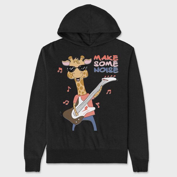 Giraffe Rockstar, Hanorac Oversize Barbati (Unisex)