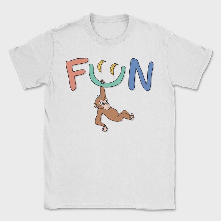 Fun Monkey Bananas, Tricou Barbati (Unisex)